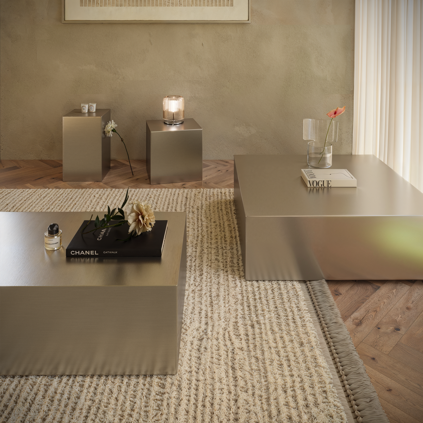 Forge Steel Large Rectangular Plinth