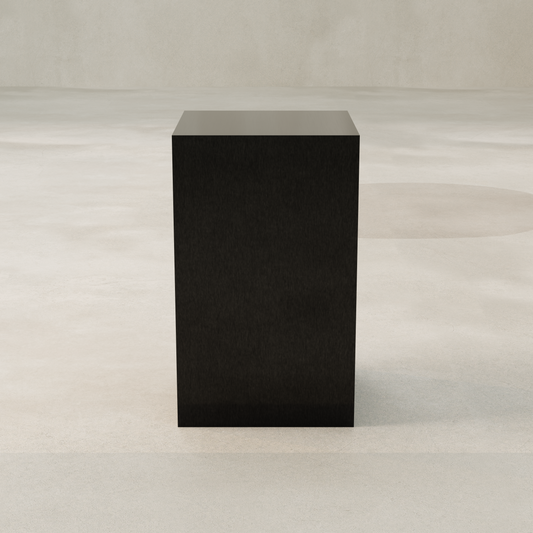 Forge Steel Tall Plinth - Black