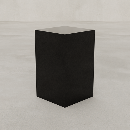 Forge Steel Tall Plinth - Black