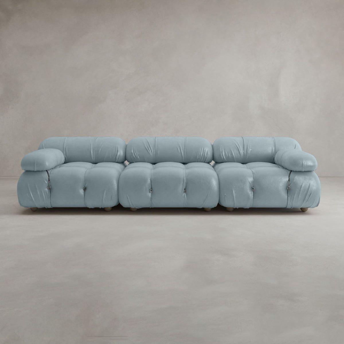 Belmont Sofa Classic Combination - ITALIAN LEATHER / LILIA