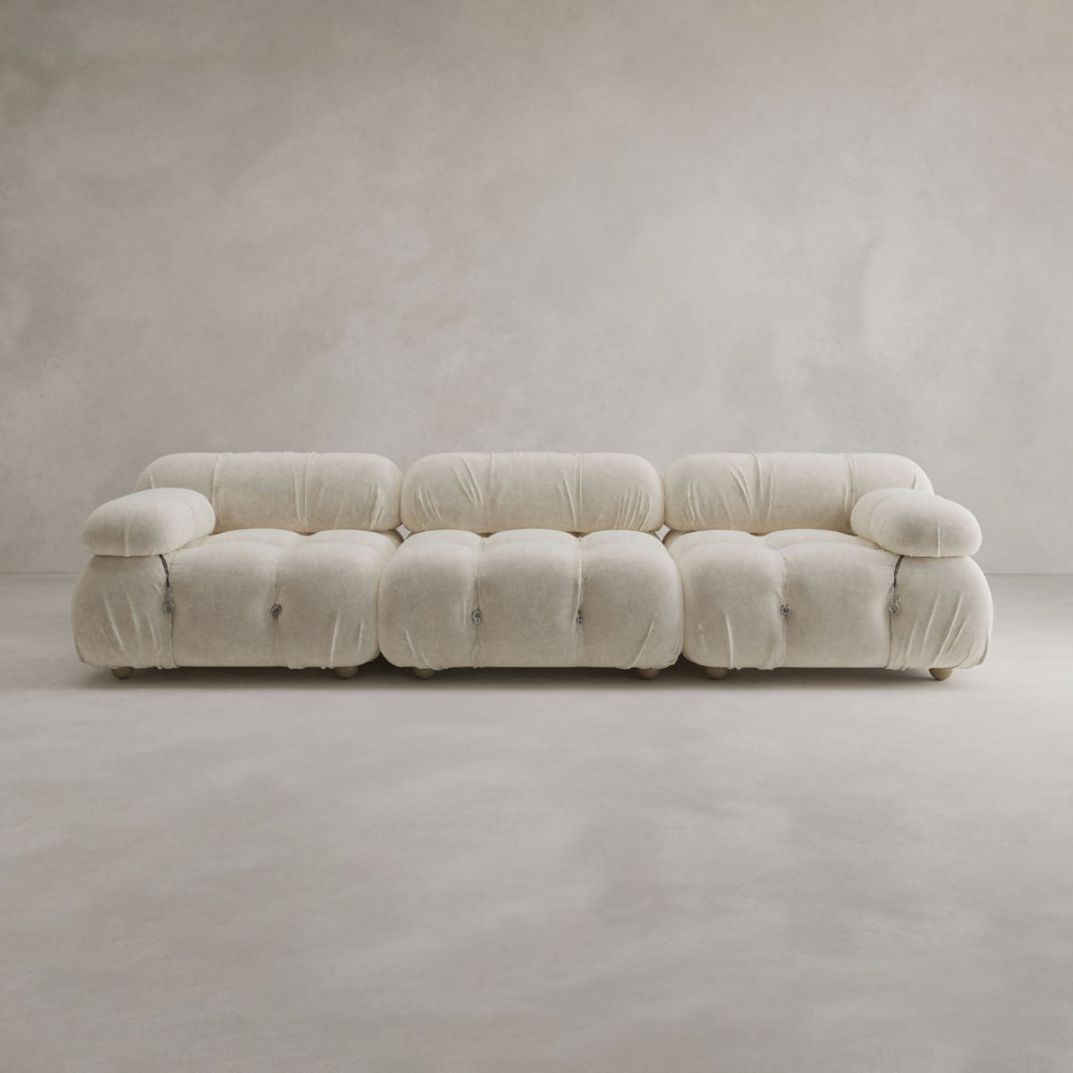 Belmont Sofa Classic Combination - VELVET / LINEN