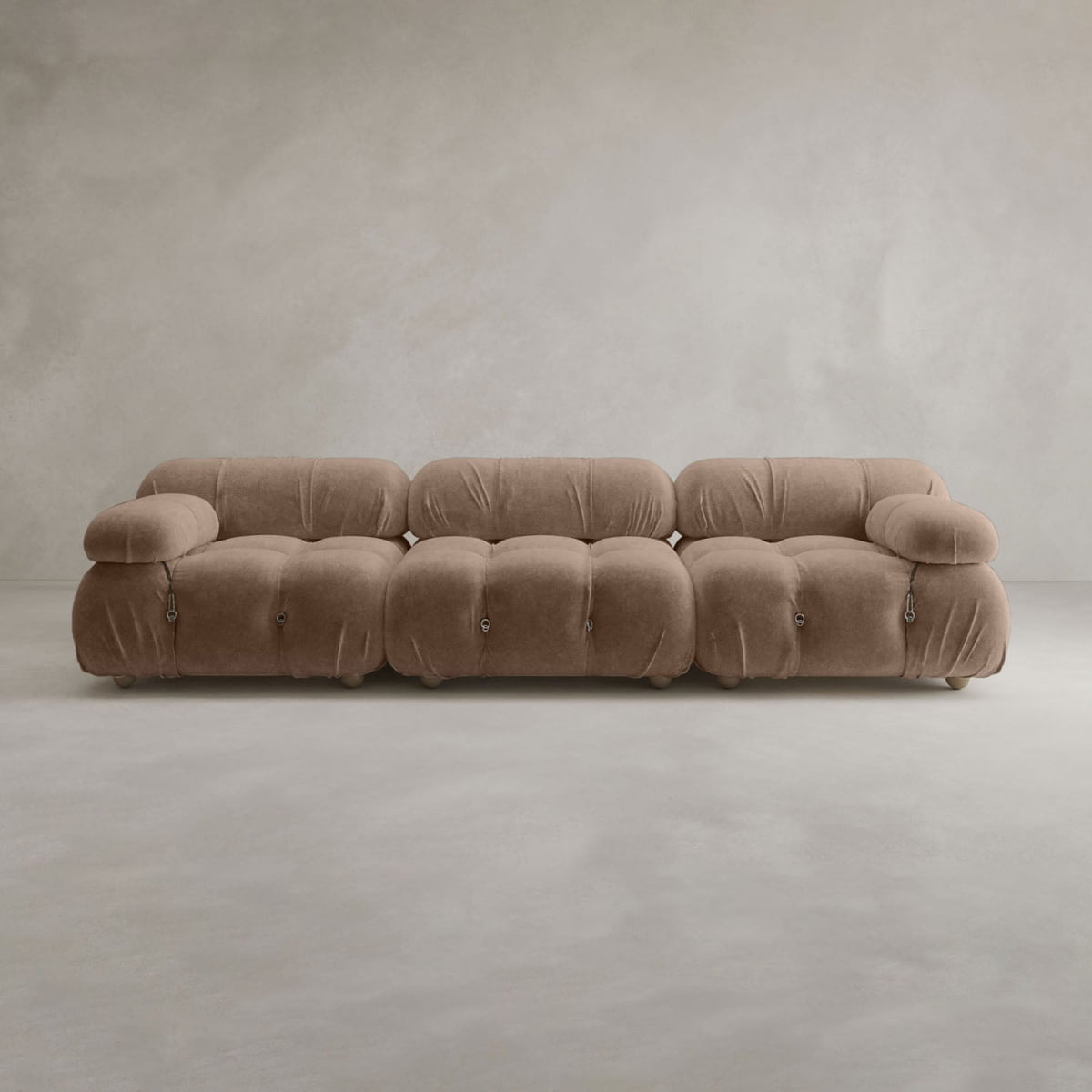 Belmont Sofa Classic Combination - VELVET / MINK