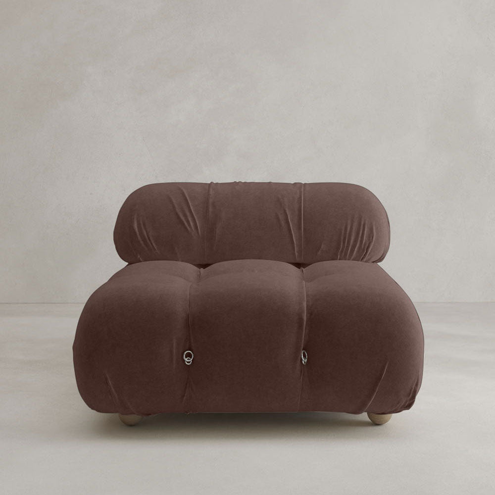 Belmont Sofa Middle Module - VELVET / AUBURN