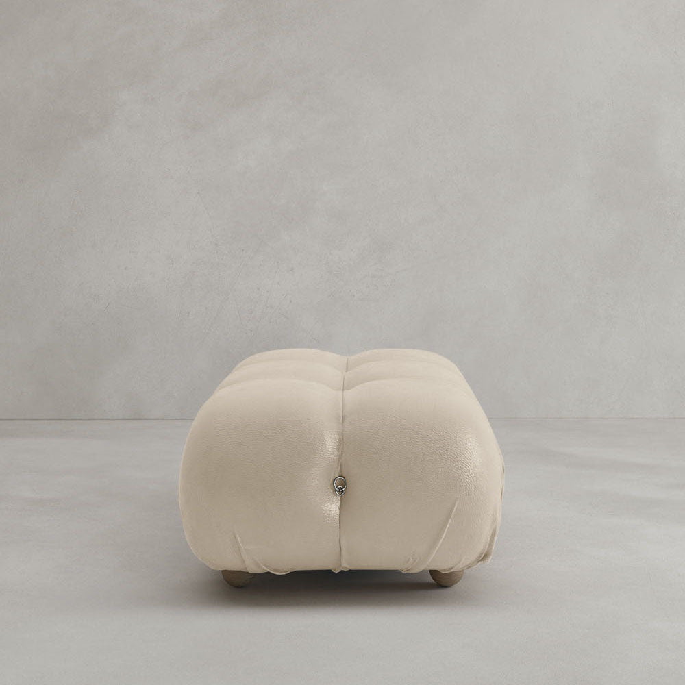 Belmont Sofa Ottoman - ITALIAN LEATHER / BROWN RICE