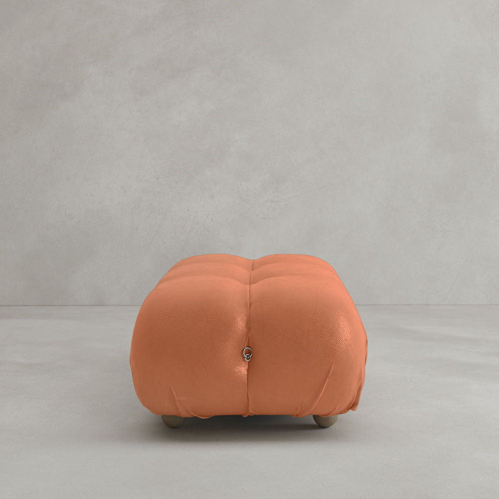 Belmont Sofa Ottoman - ITALIAN LEATHER / SUNSTONE