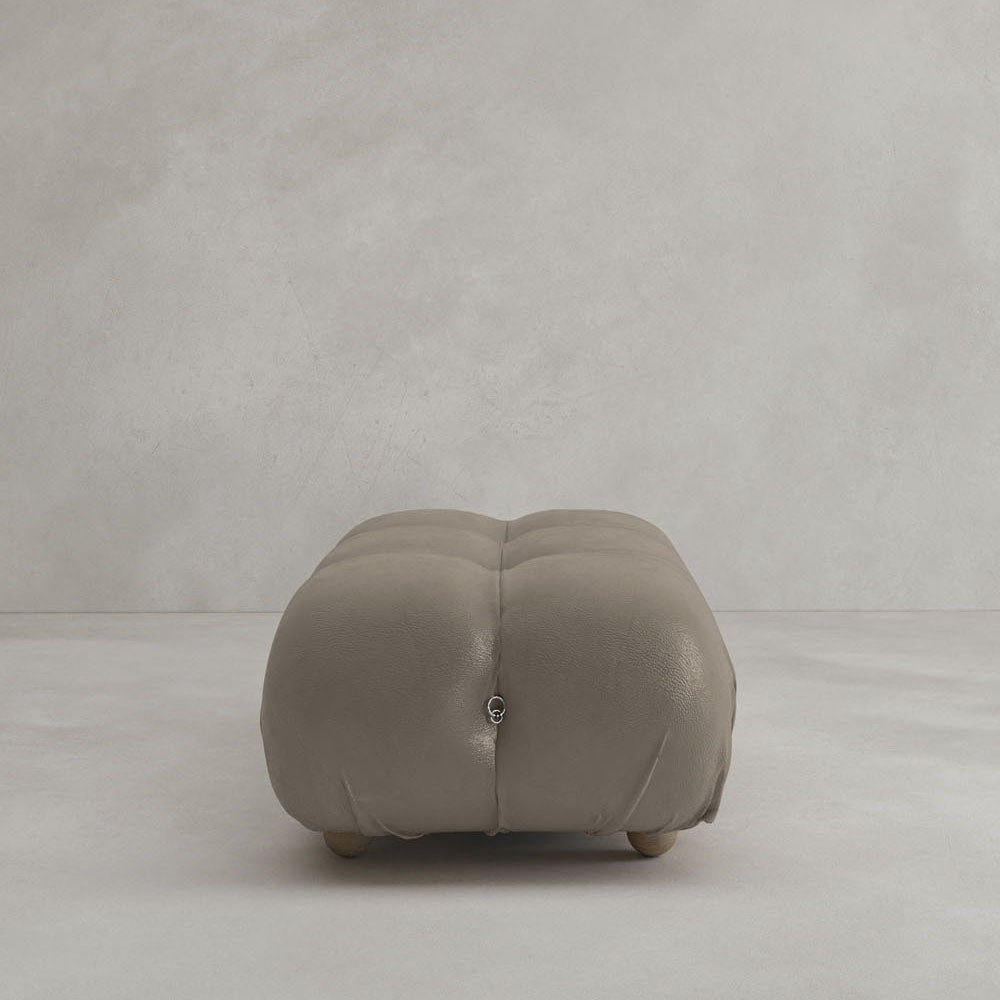 Belmont Sofa Ottoman - ITALIAN LEATHER / TRUFFLE
