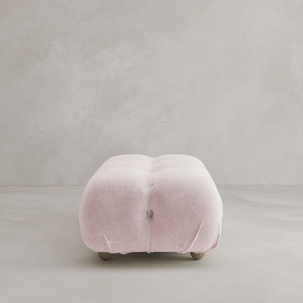 Belmont Sofa Ottoman - VELVET / BLUSH