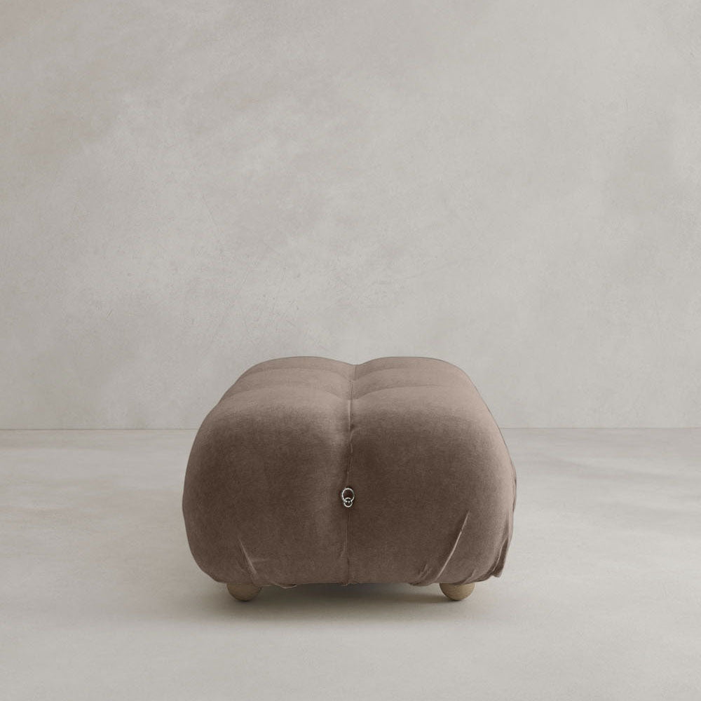 Belmont Sofa Ottoman - VELVET / UMBER