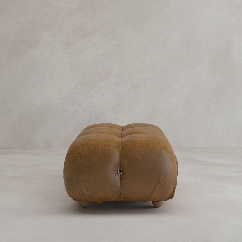 Belmont Sofa Ottoman - VINTAGE LEATHER / AMARANTH