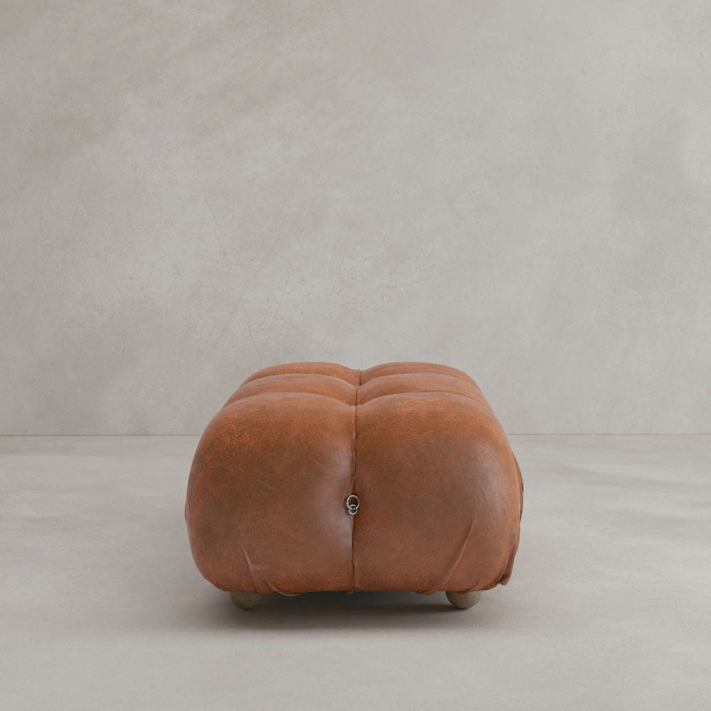 Belmont Sofa Ottoman - VINTAGE LEATHER / BRONZED