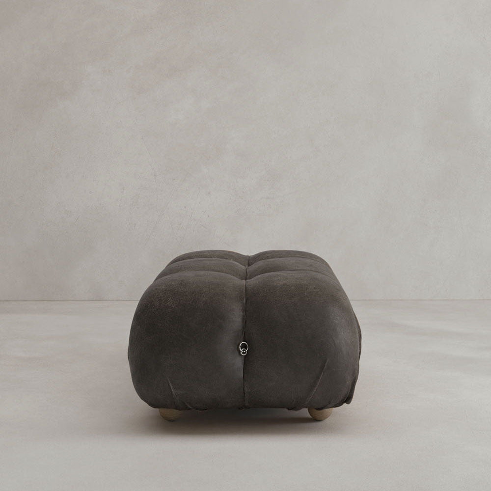Belmont Sofa Ottoman - VINTAGE LEATHER / OBSIDIAN