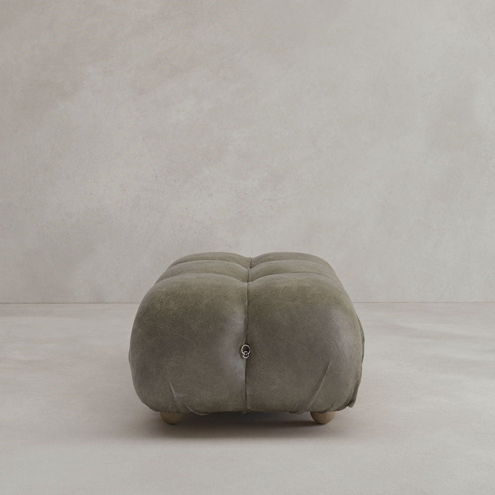 Belmont Sofa Ottoman - VINTAGE LEATHER / RHINO