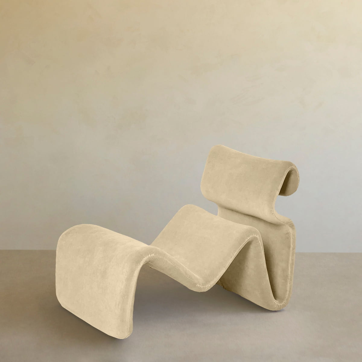 Infinity Chaise Lounge - VELVET / ALMOND