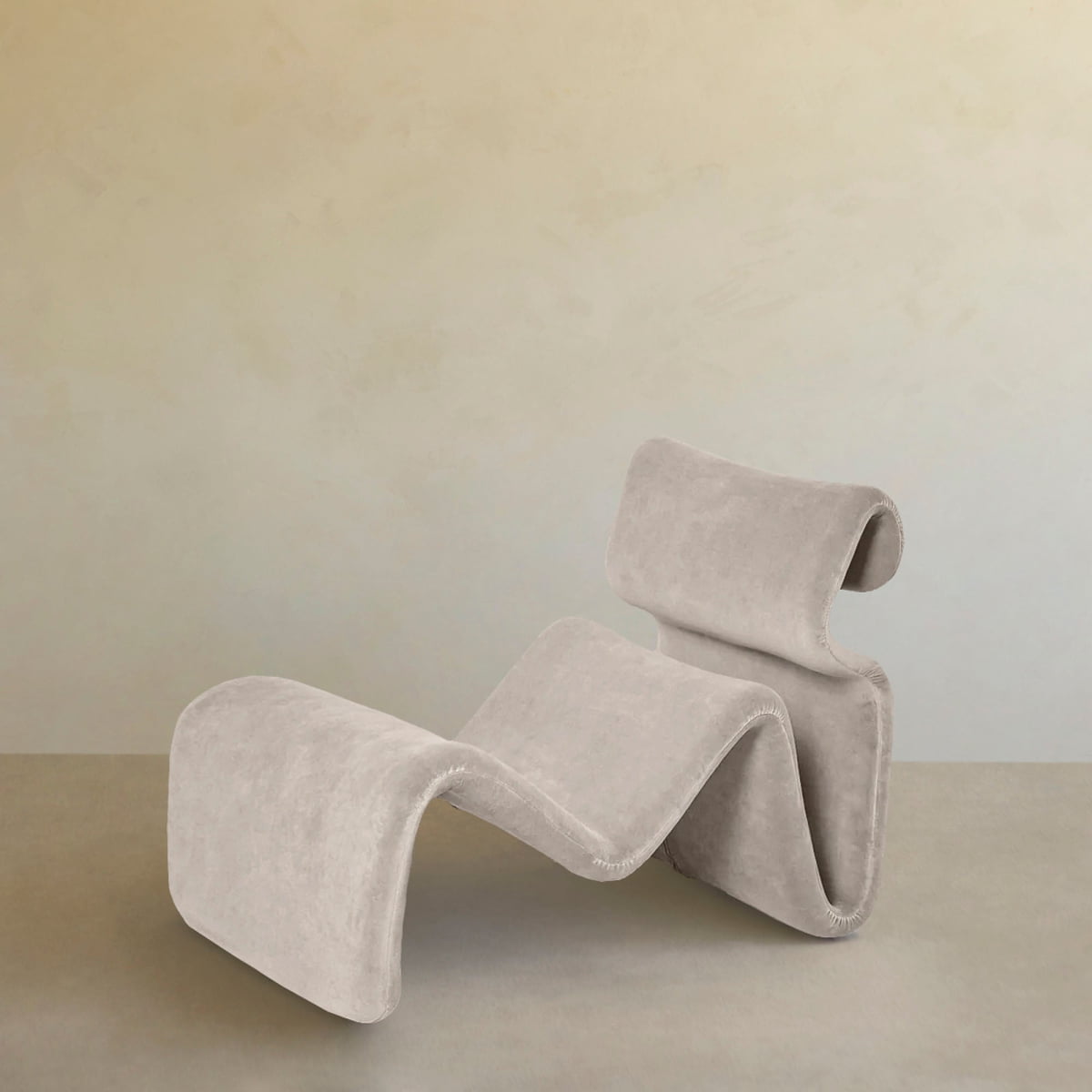 Infinity Chaise Lounge - VELVET / LATTE