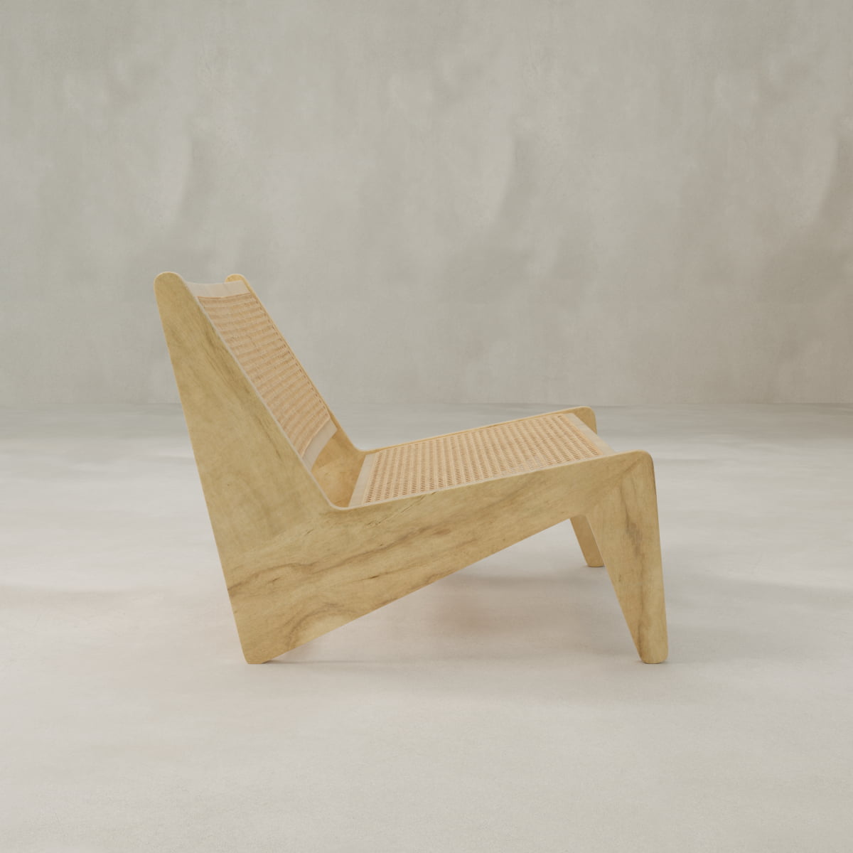 Kangaroo Cane Chair - WOOD / ASH