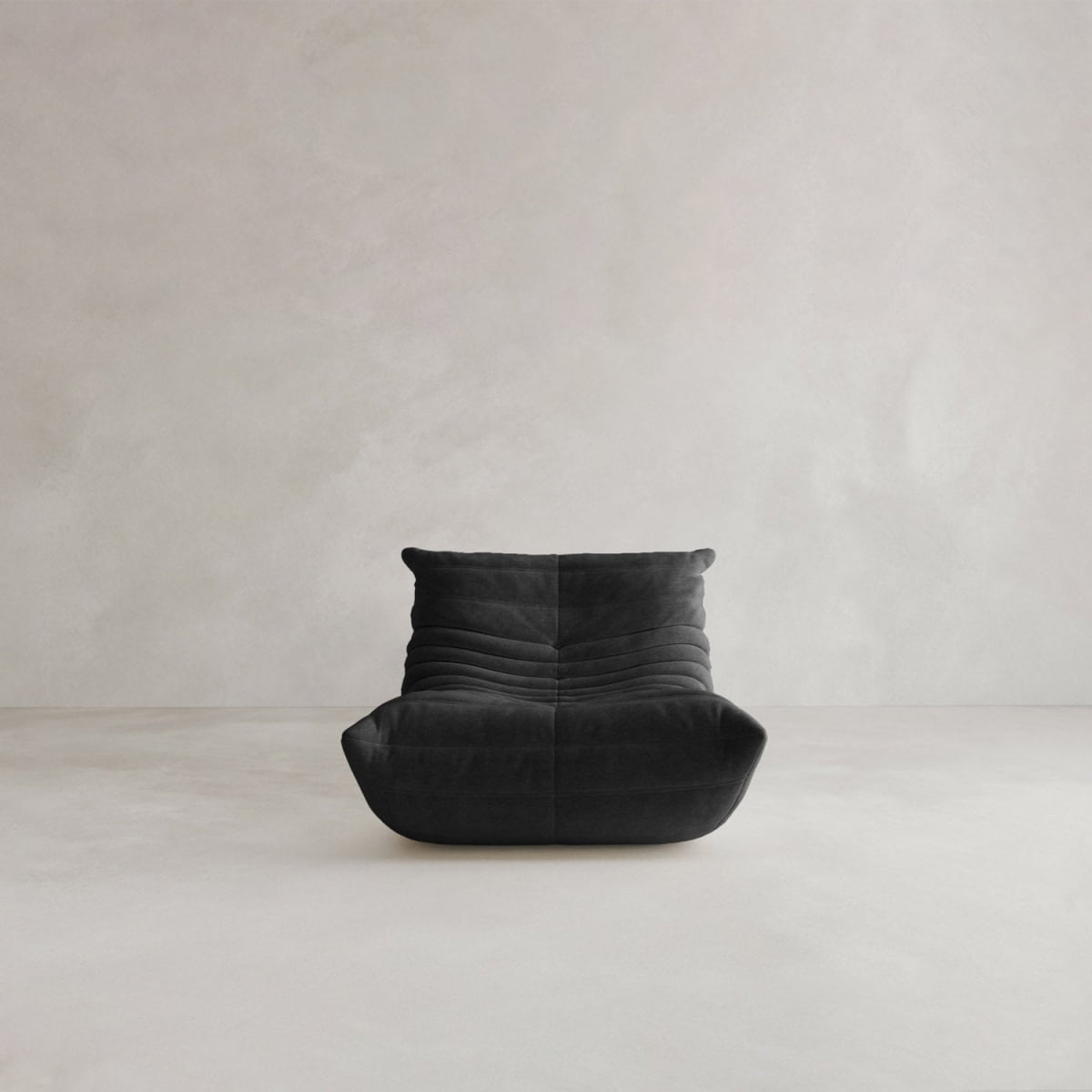 Rolo Lounge Chair - VELVET / JET