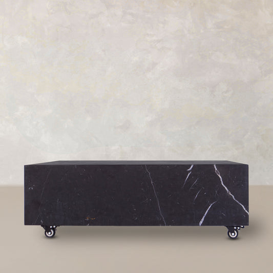 Nero Marquina Plinth Coffee Table