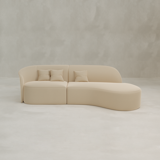 Marlow Curved Modular Cream Sofa