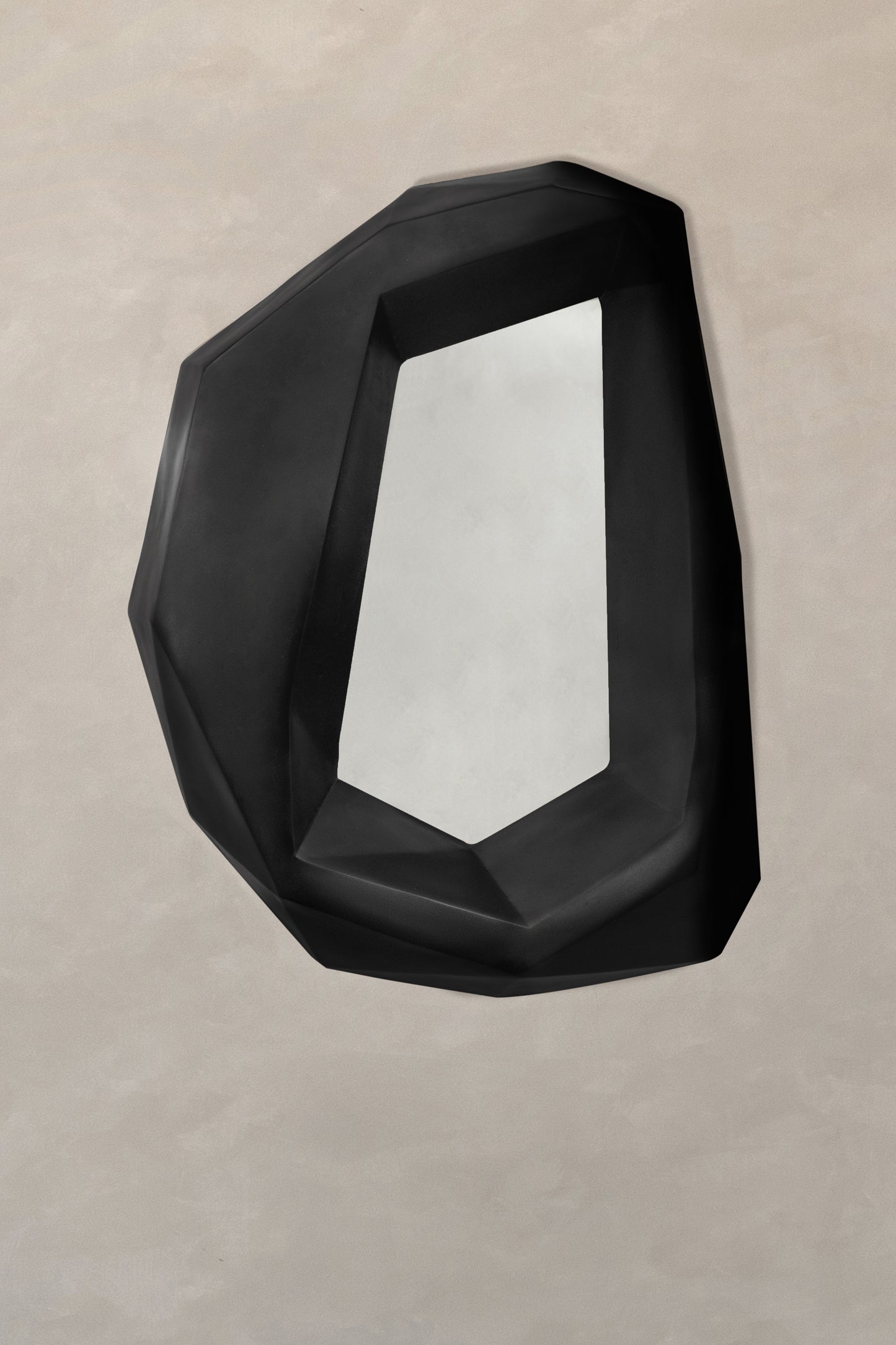 Facet Mirror In Black