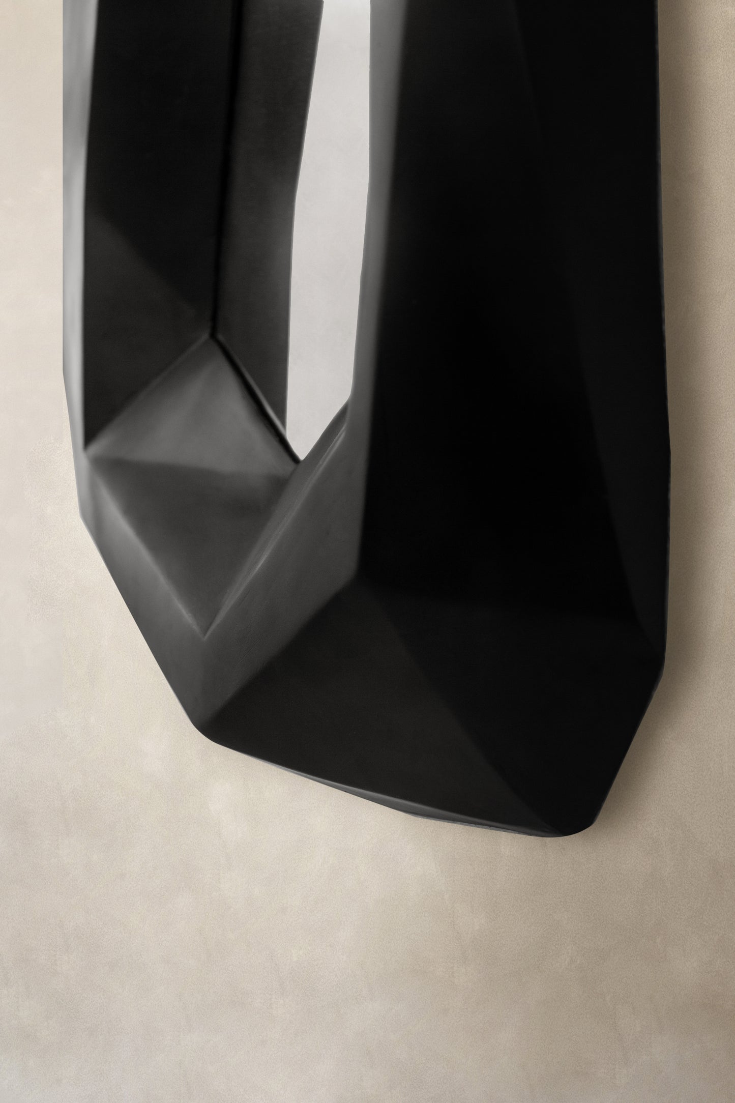 Facet Mirror In Black