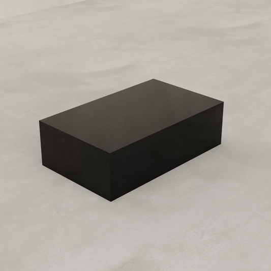 Forge Steel Large Rectangular Plinth - Black