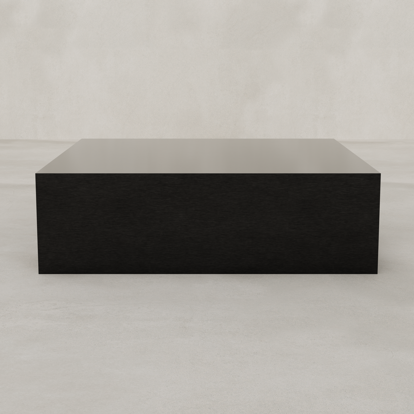 Forge Steel Large Square Plinth - Black