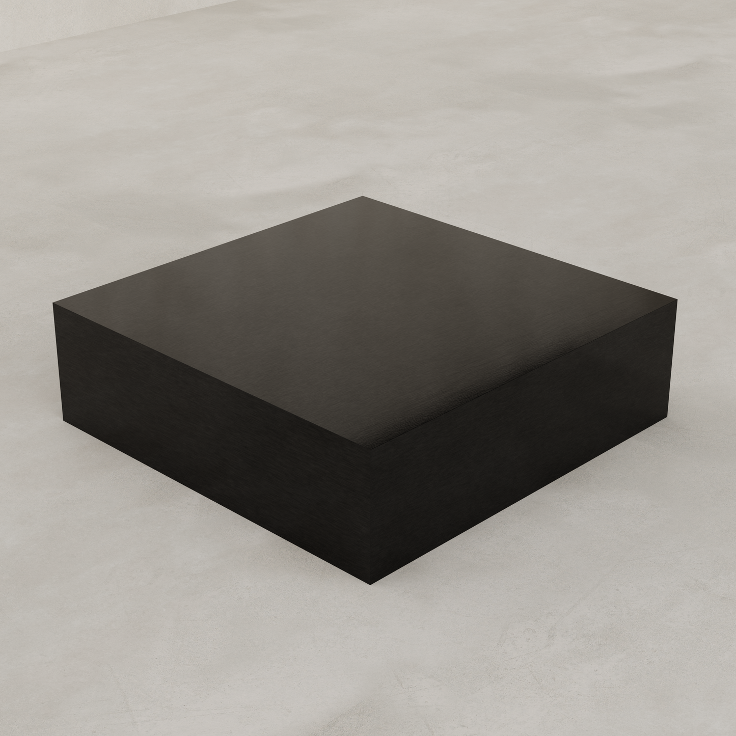 Forge Steel Large Square Plinth - Black