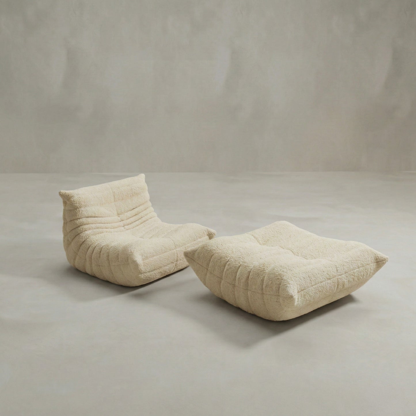 Rolo Lounge Sofa Chair with Ottoman