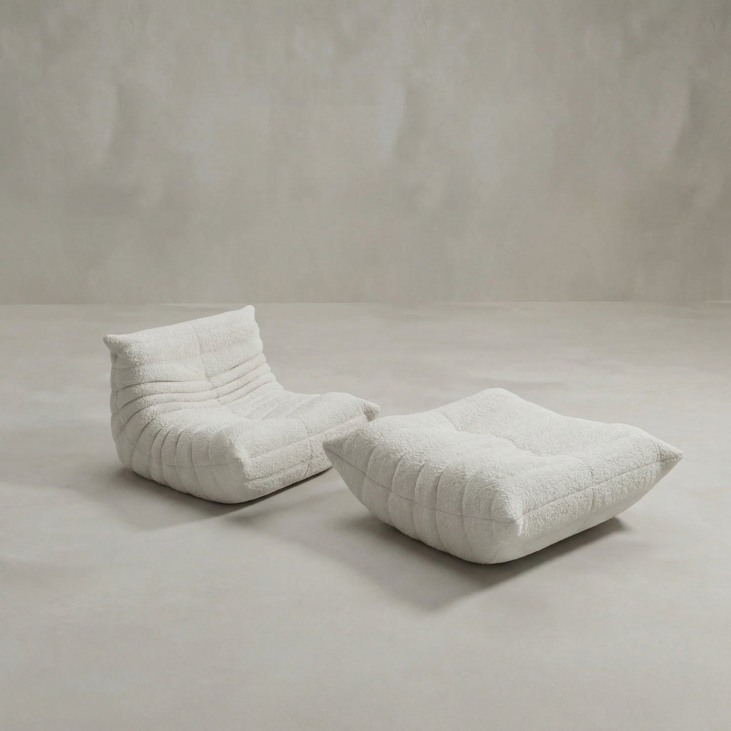 Rolo Lounge Sofa Chair with Ottoman