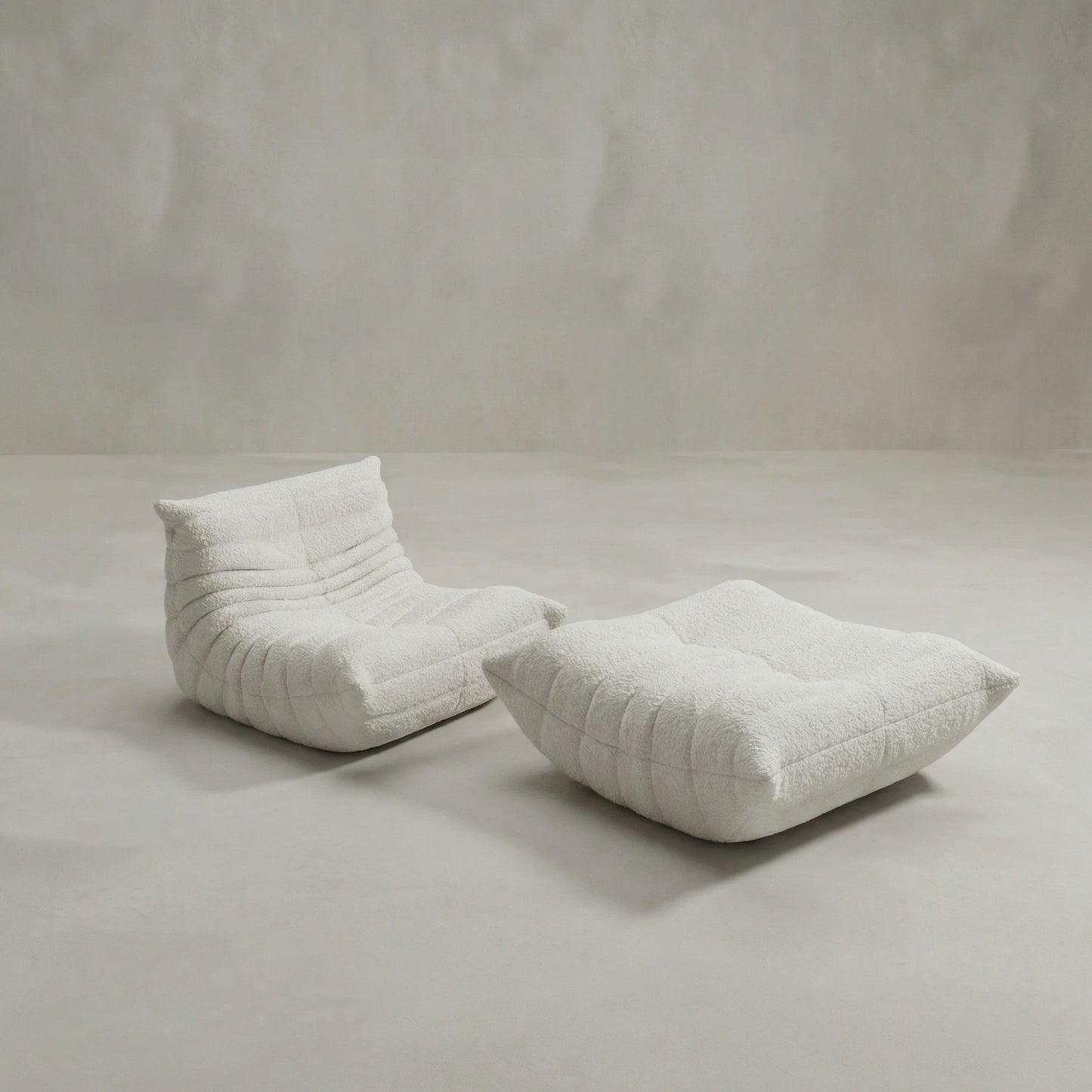 Rolo Lounge Sofa Chair with Ottoman