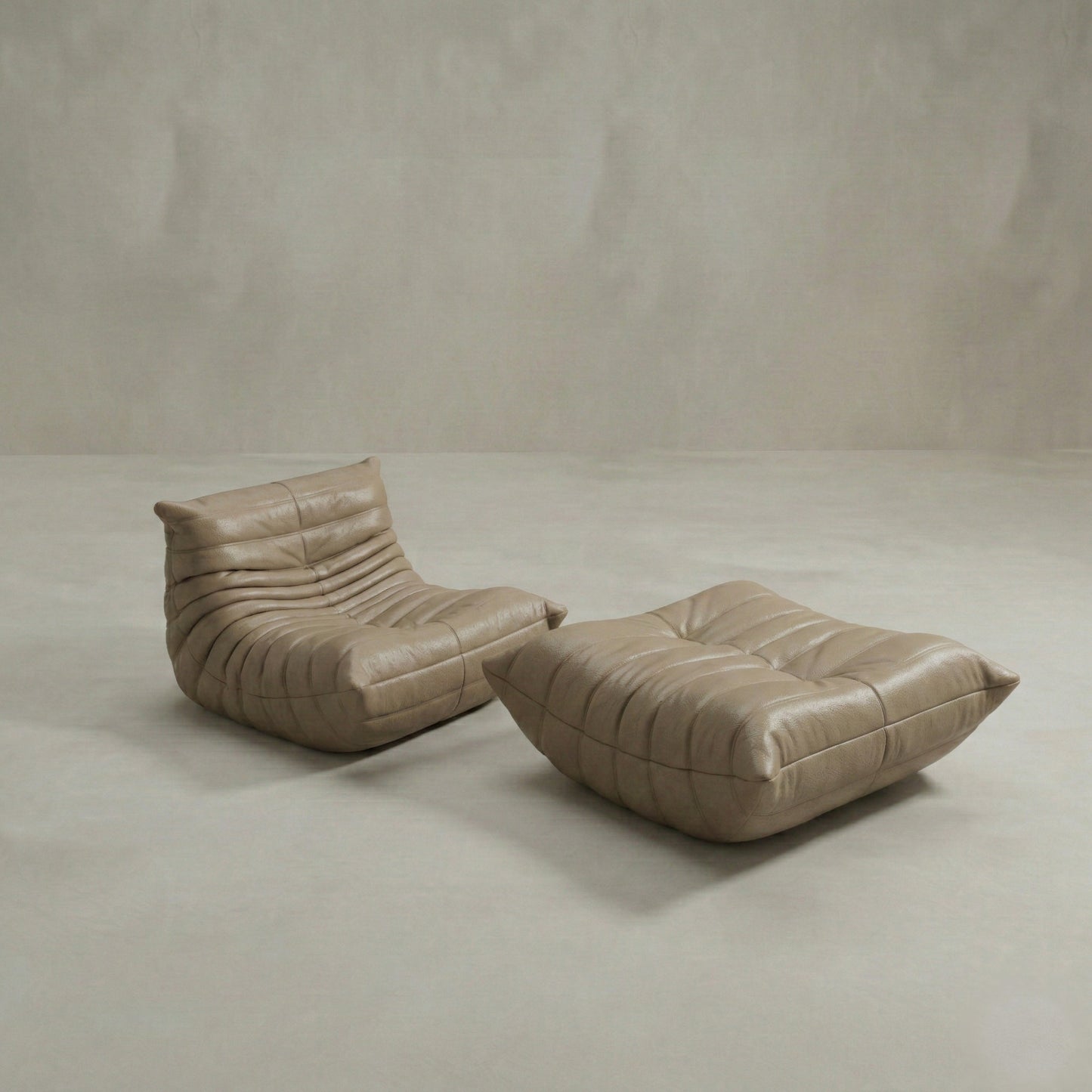 Rolo Lounge Sofa Chair with Ottoman