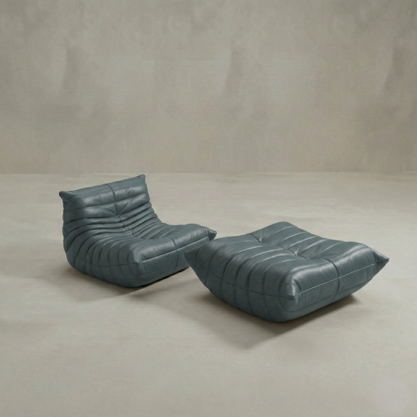 Rolo Lounge Sofa Chair with Ottoman