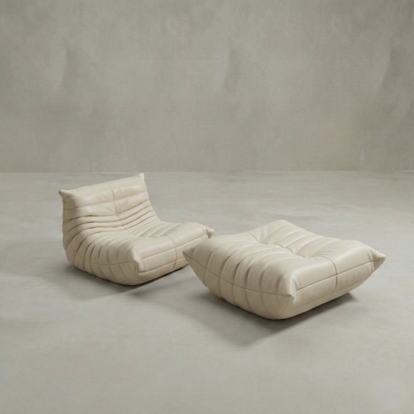 Rolo Lounge Sofa Chair with Ottoman