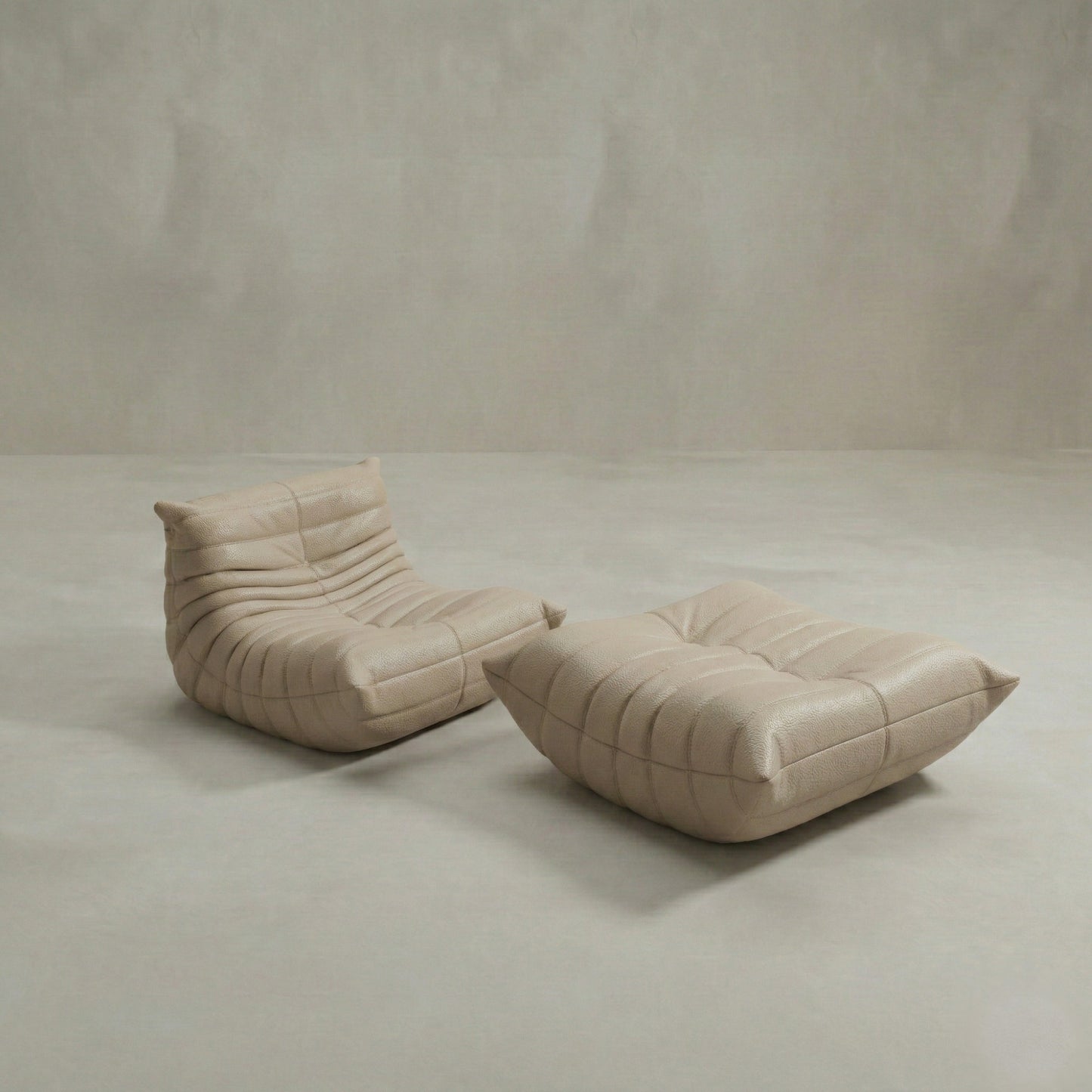 Rolo Lounge Sofa Chair with Ottoman