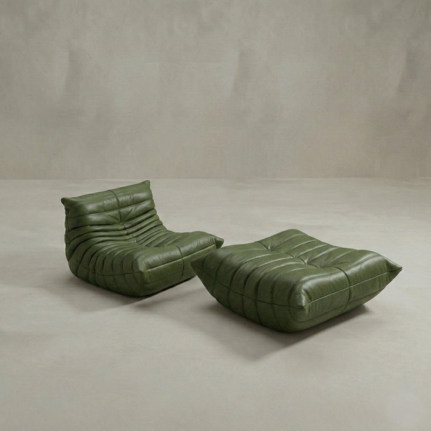 Rolo Lounge Sofa Chair with Ottoman