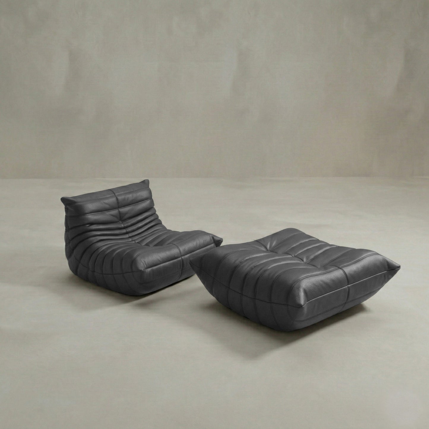 Rolo Lounge Sofa Chair with Ottoman