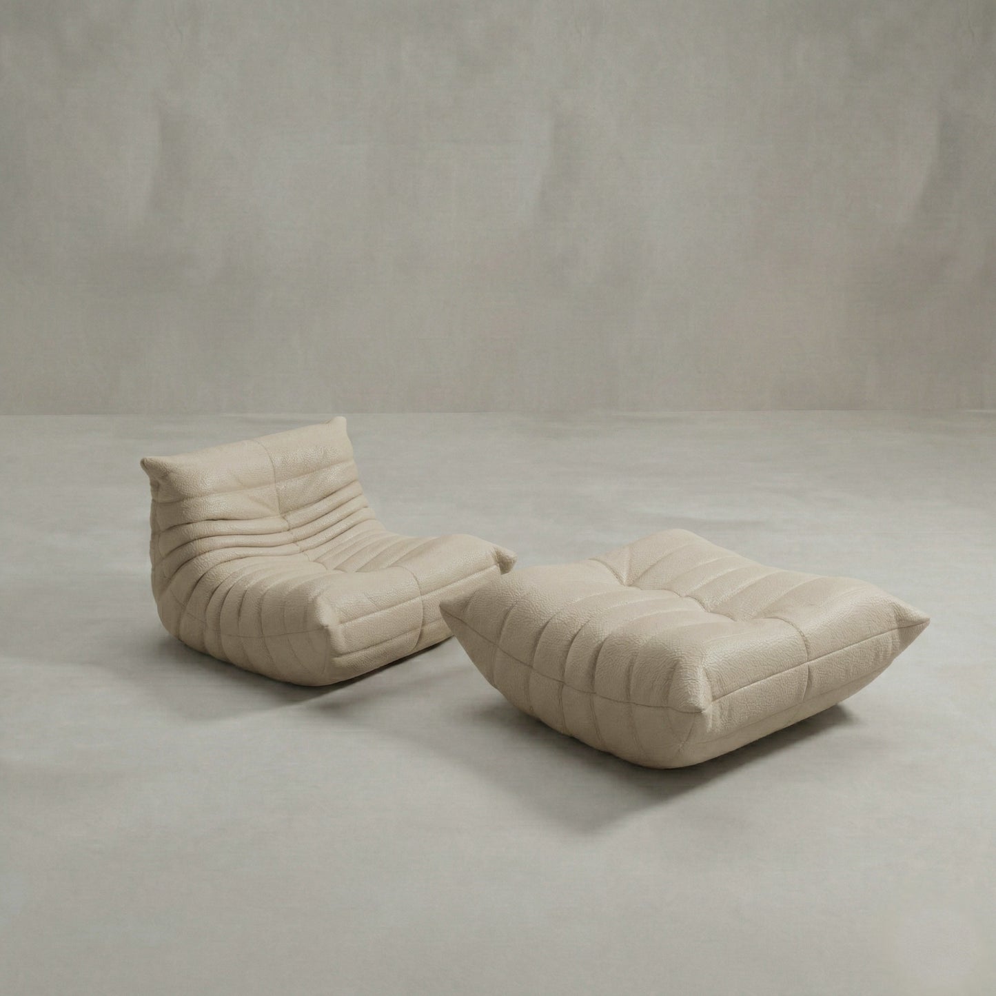 Rolo Lounge Sofa Chair with Ottoman