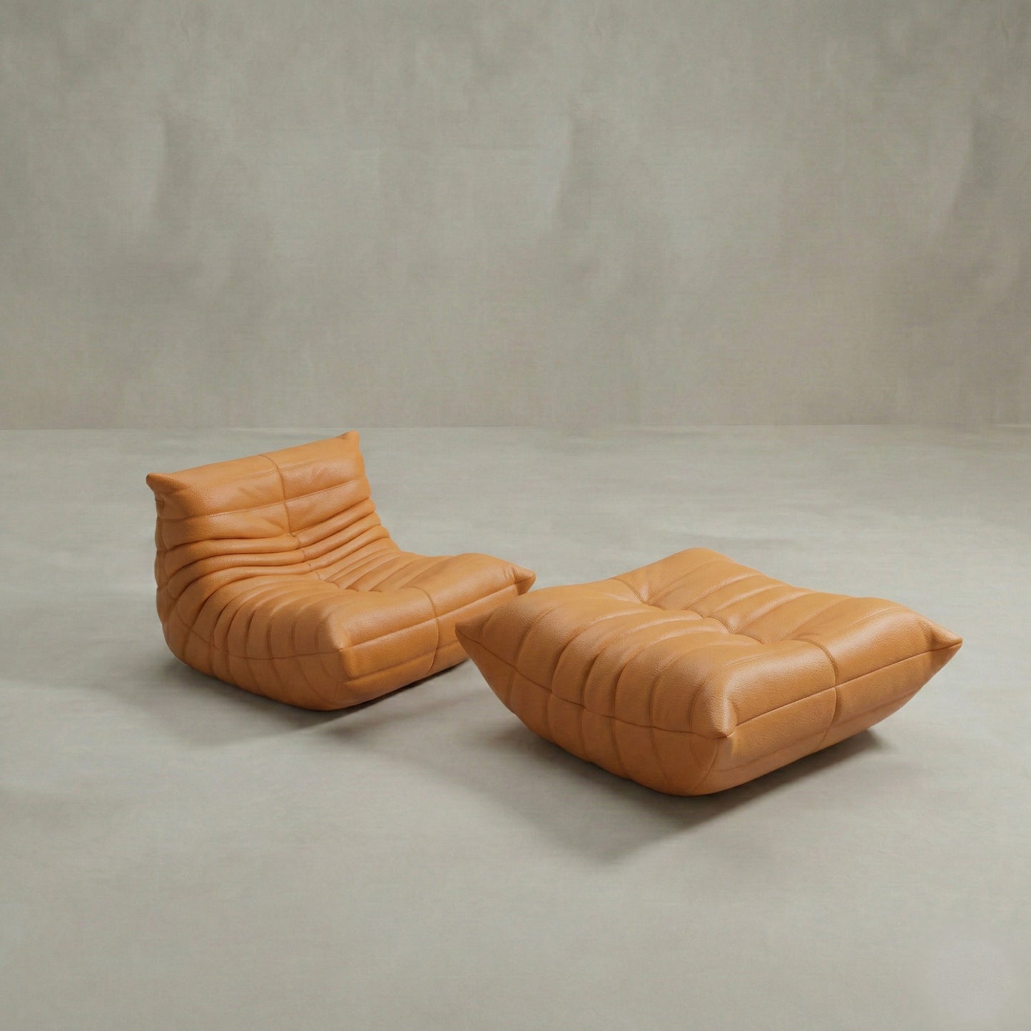 Rolo Lounge Sofa Chair with Ottoman