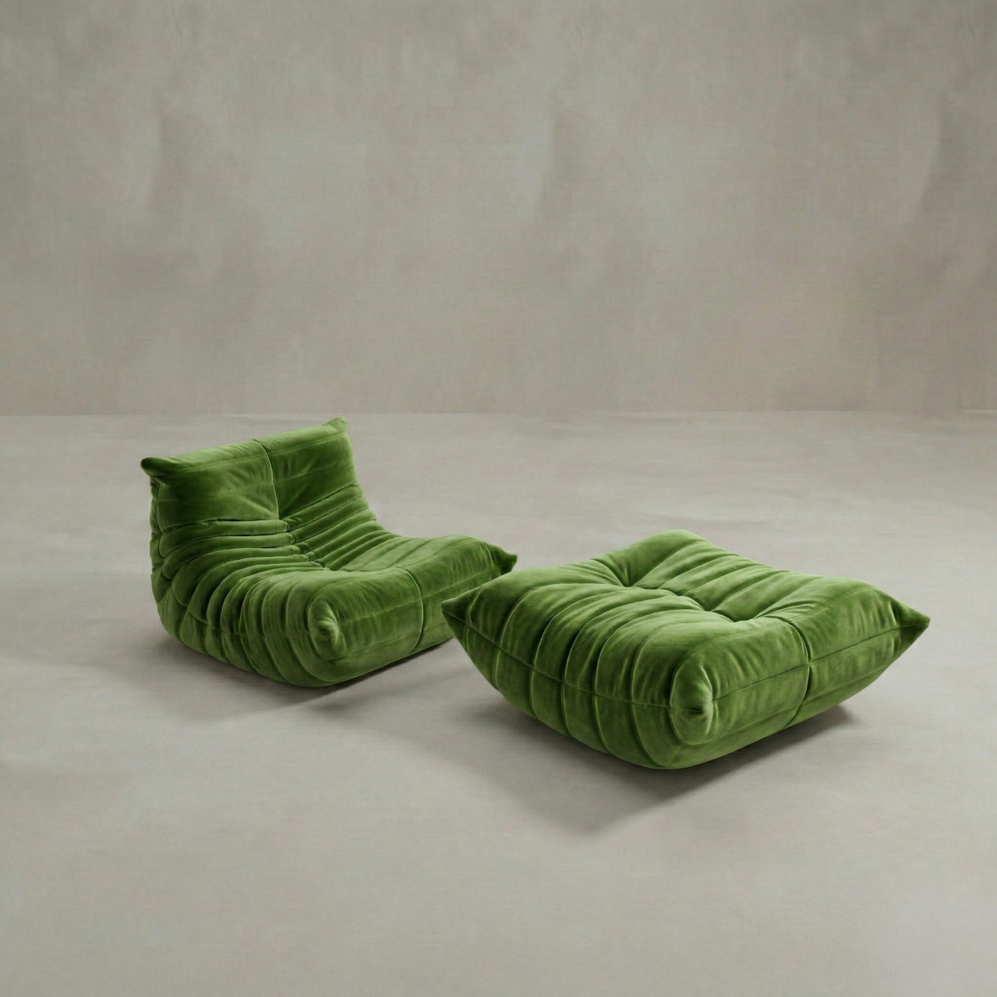 Rolo Lounge Sofa Chair with Ottoman