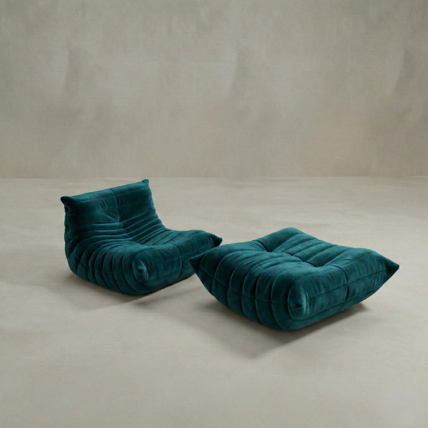 Rolo Lounge Sofa Chair with Ottoman