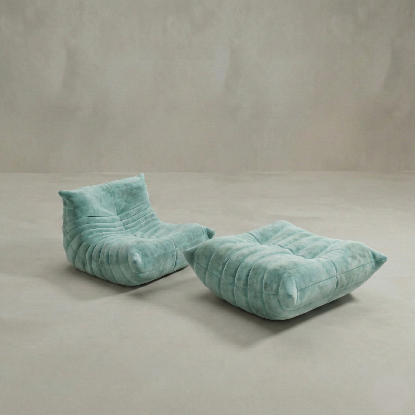 Rolo Lounge Sofa Chair with Ottoman