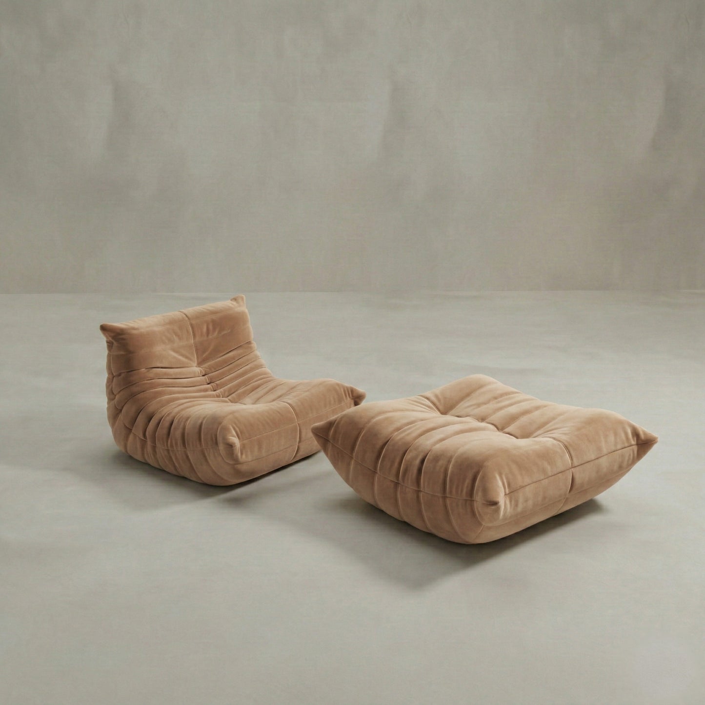 Rolo Lounge Sofa Chair with Ottoman