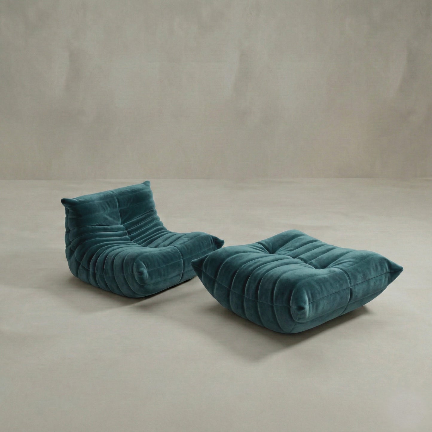 Rolo Lounge Sofa Chair with Ottoman