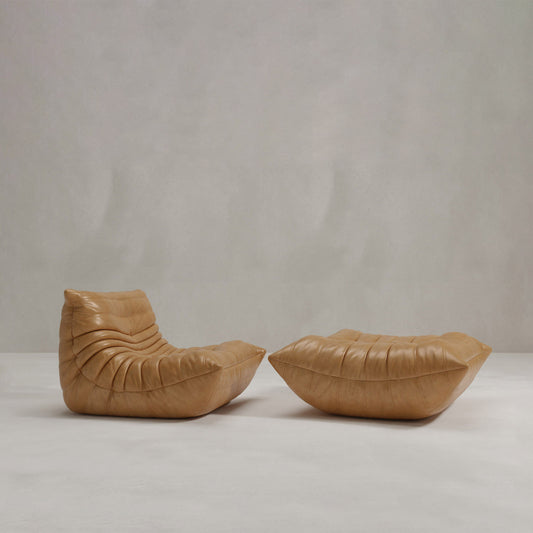 Rolo Lounge Sofa Chair with Ottoman