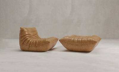Rolo Lounge Sofa Chair with Ottoman