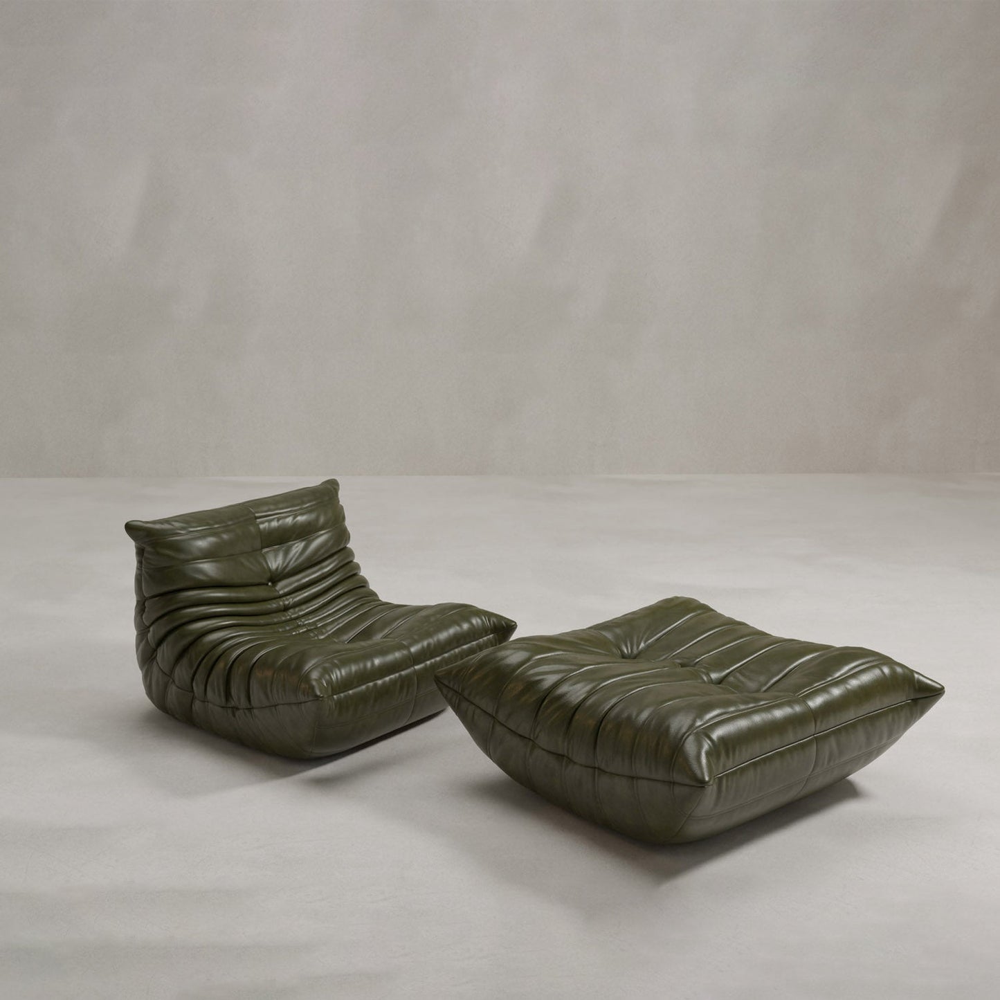 Rolo Lounge Sofa Chair with Ottoman
