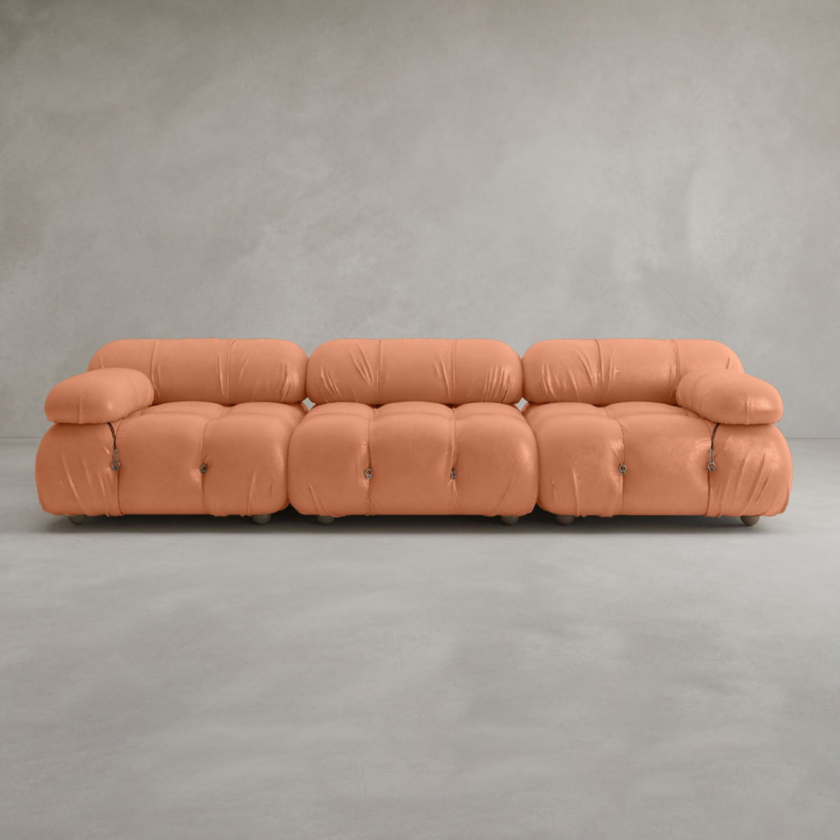 Belmont Sofa Classic Combination - ITALIAN LEATHER / SUNSTONE