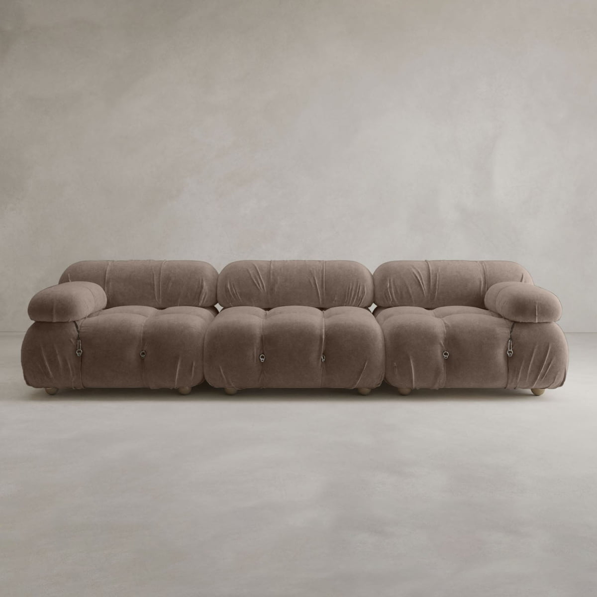 Belmont Sofa Classic Combination - VELVET / BLUSH