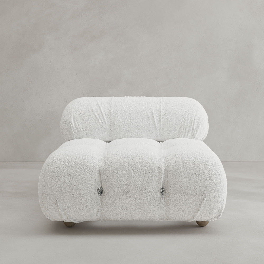 Belmont Sofa Middle Module - BOUCLE SHERPA / CLOUD GRAY
