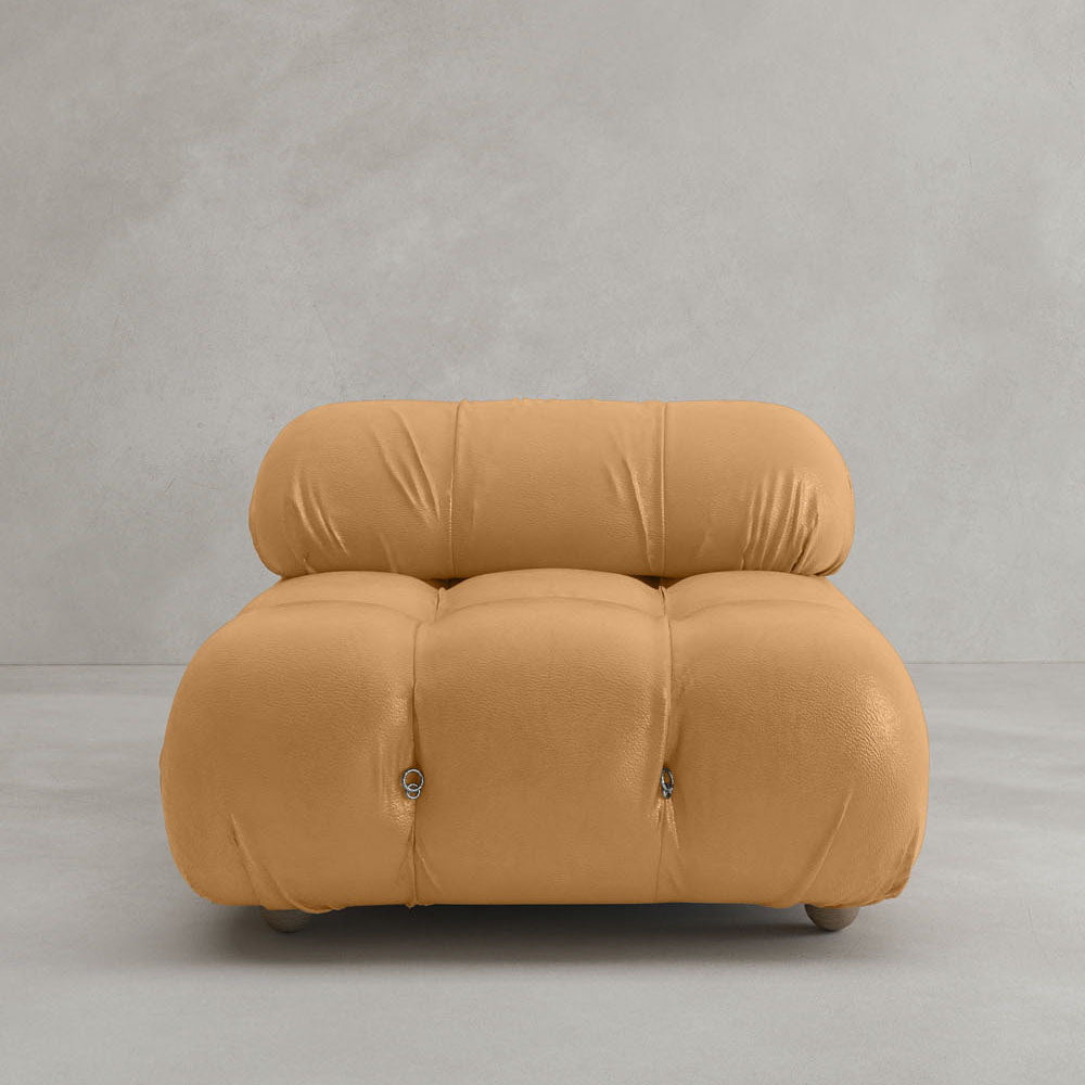 Belmont Sofa Middle Module - ITALIAN LEATHER / AMBERSTONE